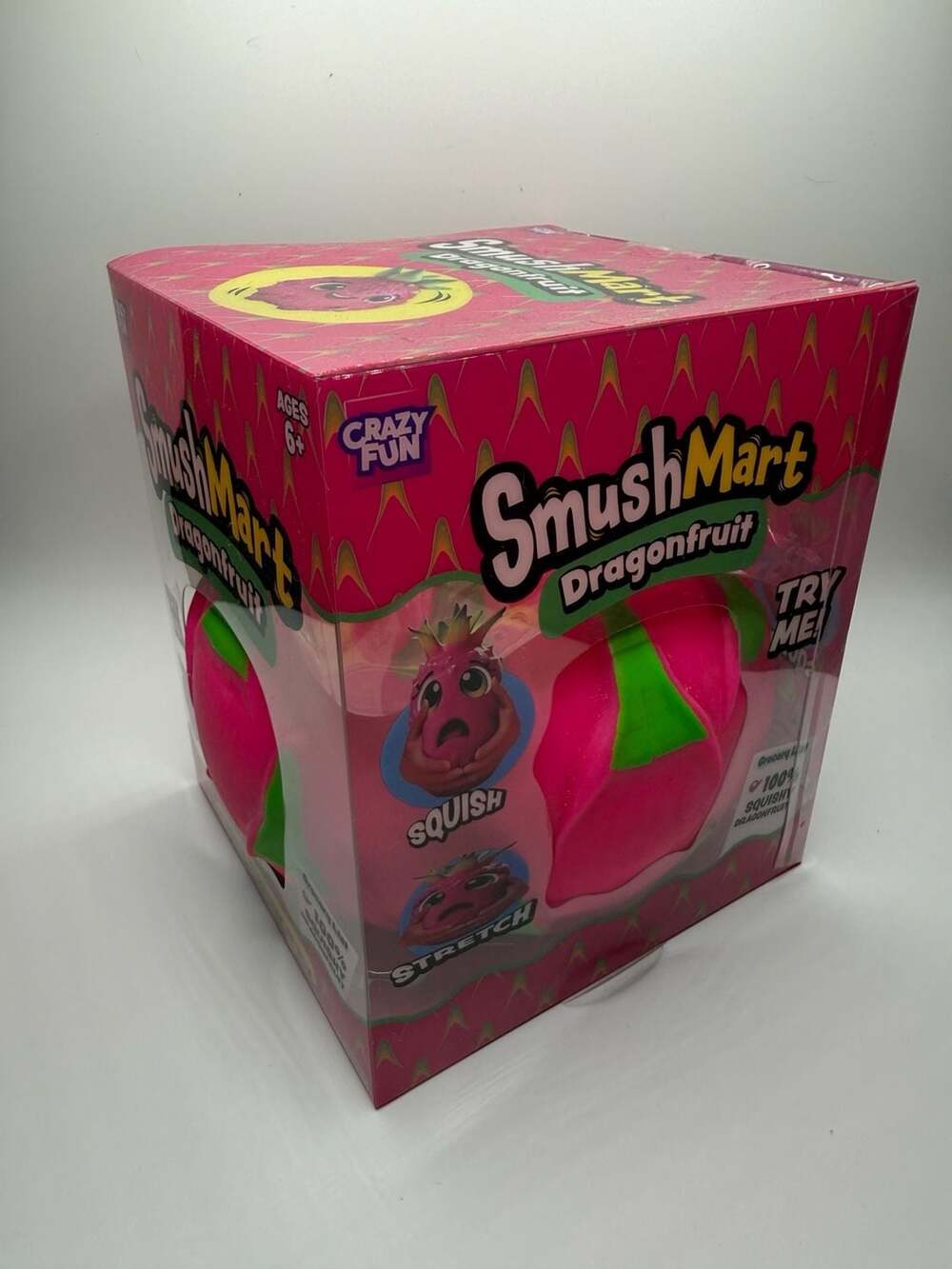 Crazy Fun SmushMart Jumbo Dragonfruit Squishy Sensory Toy